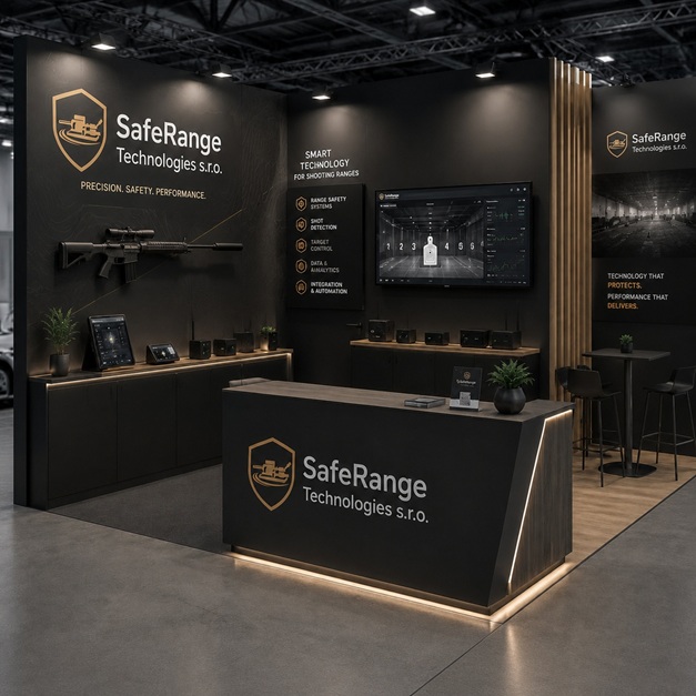 Messestand von SafeRange Technologies